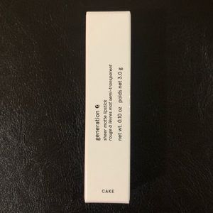 Glossier Generation G Cake sheer matte lipstick